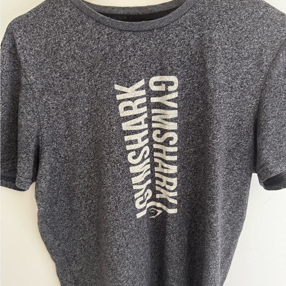Gymshark Black and Heather Gray Crew Tee